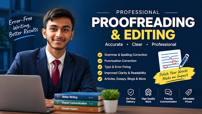 proofread and correct grammar, spelling, and punctuation