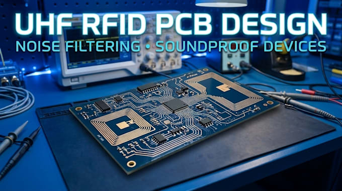 design uhf rfid pcb, noise filtering circuits, soundproof devices, and gadgets