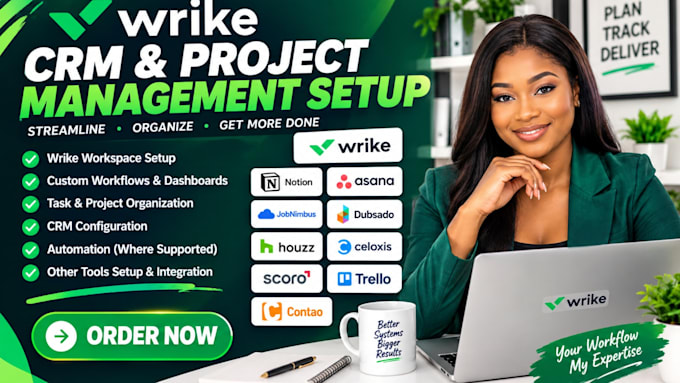 set up wrike workspace, asana automations project tracking team workflows contao