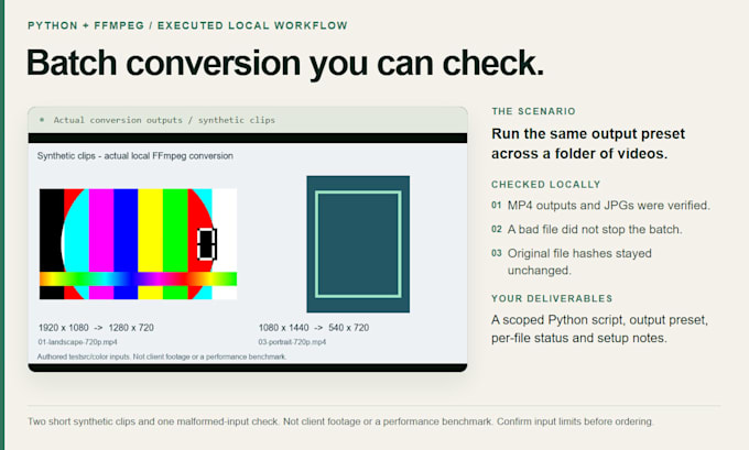 automate video conversion and thumbnails with python and ffmpeg