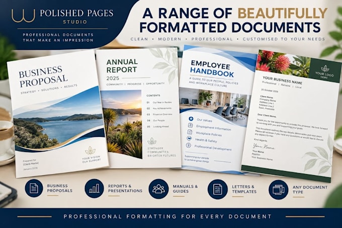professionally format and redesign your word documents