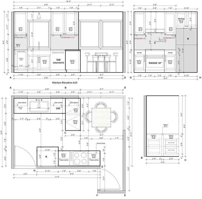 create 3d kitchen cabinets and photorealistic kitchen renders
