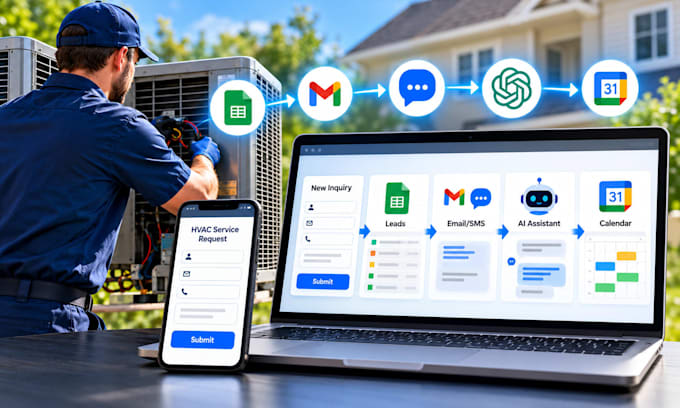 build hvac lead capture and automation system