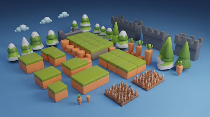 Low Poly Merchant Create stylized low poly 3d models and game assets by Aadityajain007 ...