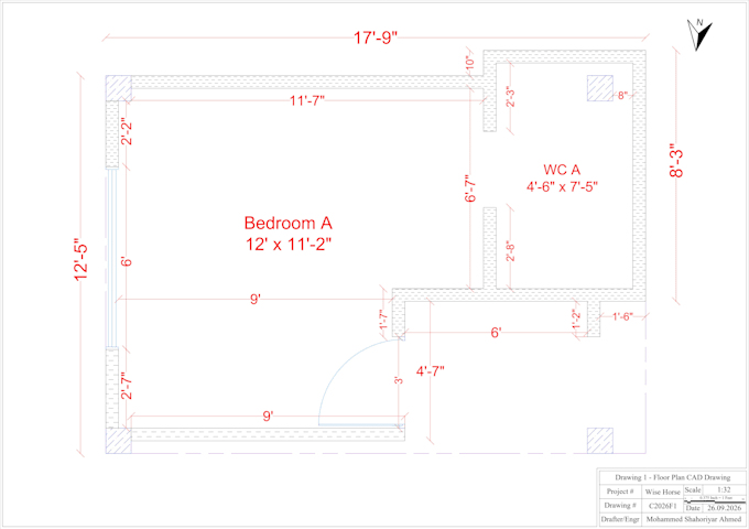 complete floor plan in autocad