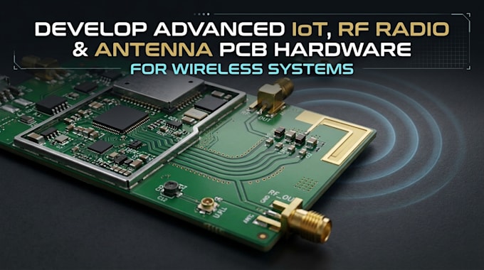 develop advanced iot, rf radio and antenna pcb hardware for wireless systems