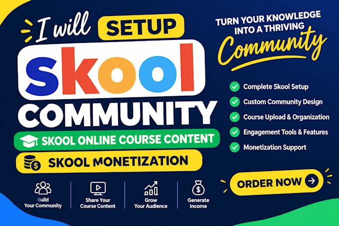 setup your skool community skool online course content skool monetization