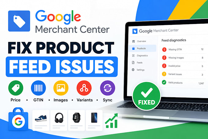 fix google merchant center product feed errors and disapprovals