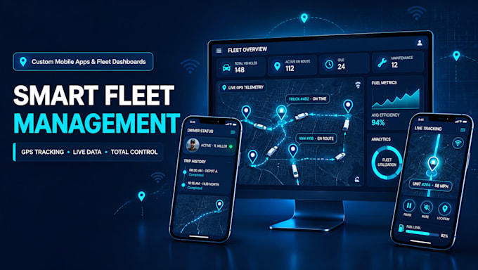 develop fleet management, fleet tracking apps, telematics and ev charging apps