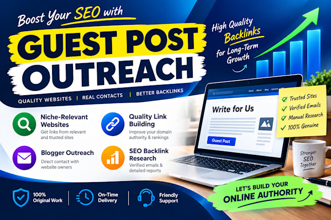 provide guest post outreach and quality link building