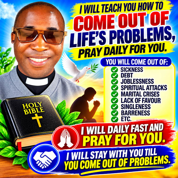 miraculously remove evil spirits from possessed persons through online prayers