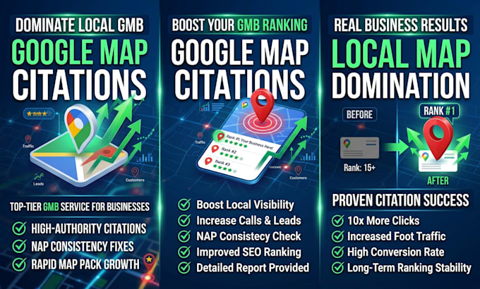 create google map citations for local seo and gmb ranking