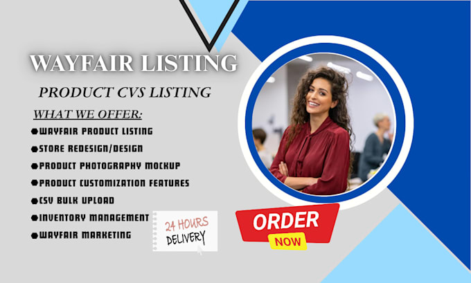 create wayfair product listings and bulk upload via CSV