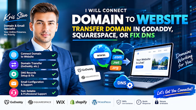 connect domain transfer domain fix domain redirect domain