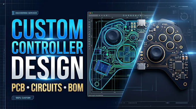 design custom ps5 controller pcb schematics, layouts and firmware