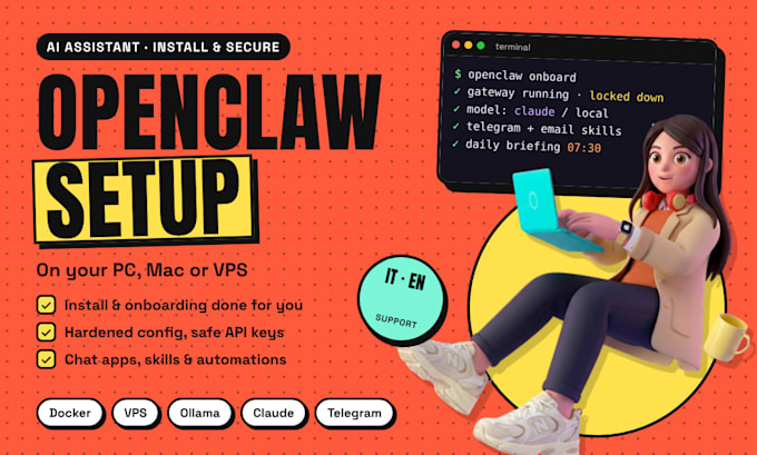 install and set up openclaw, claude code and mcp servers for your business