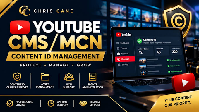 manage your youtube cms, mcn, and content id claims