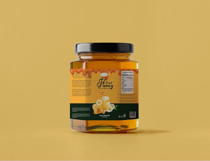 design custom honey jar labels and packaging