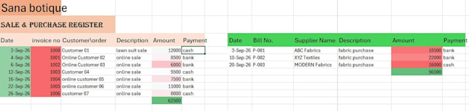 do accurate bookkeeping in microsoft excel