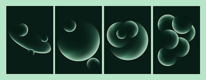 design modern abstract wall art 3d posters