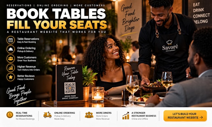 build restaurant food wordpress website with online ordering