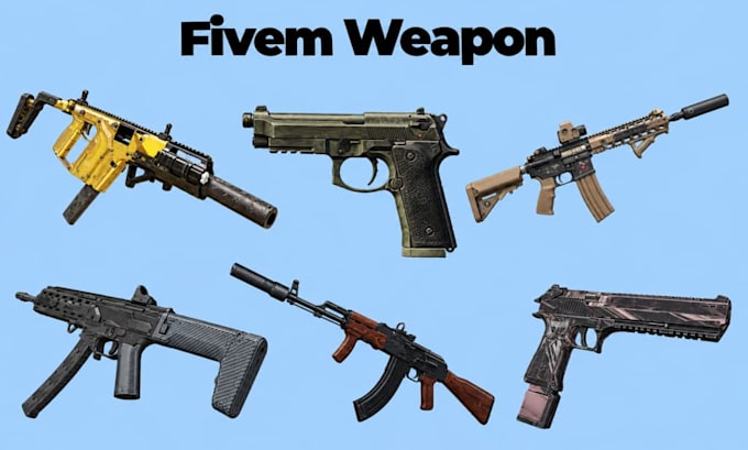 design custom fivem weapons skins and meta files