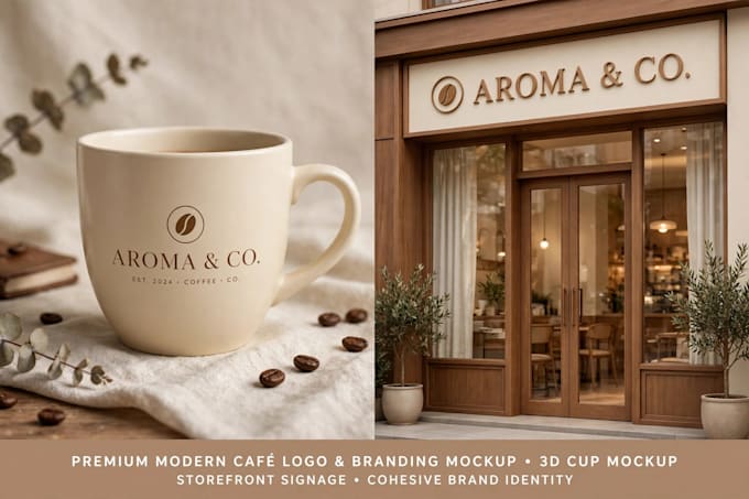 design 3 modern cafe logo