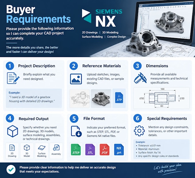 do 2d and 3d cad modeling and cam programming using siemens nx