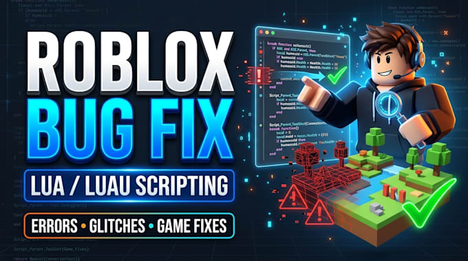 fix roblox game bugs, scripting lua errors, game system bug, multiplayers issues