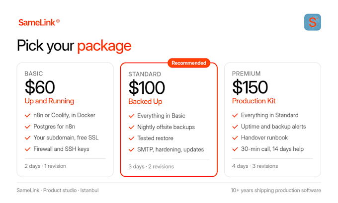 self host n8n or coolify on your vps with postgres https and backups