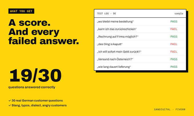 test your ai chatbot in german like a real customer