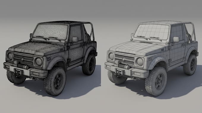 optimize ai 3d models for games, reduce polygons and prepare assets for unity 3d