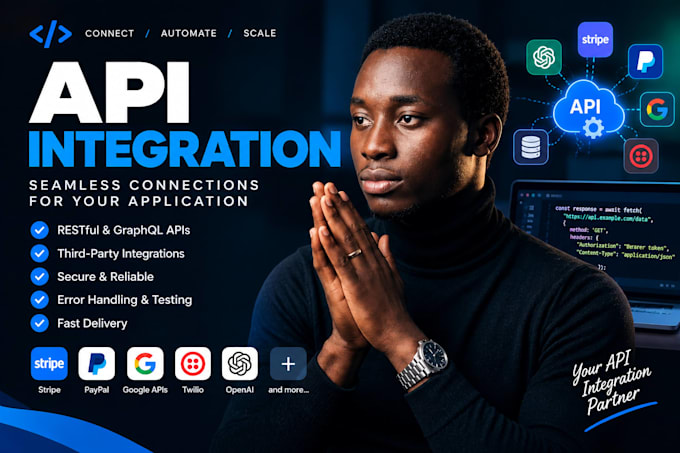 integrate rest API, third party API and payment API