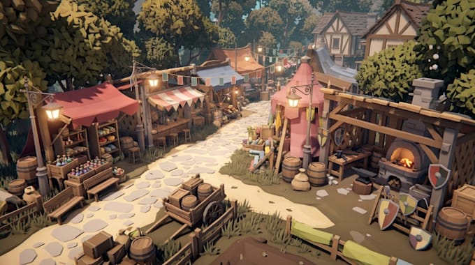 create roblox environment assets, low poly nature foliage packs and map props