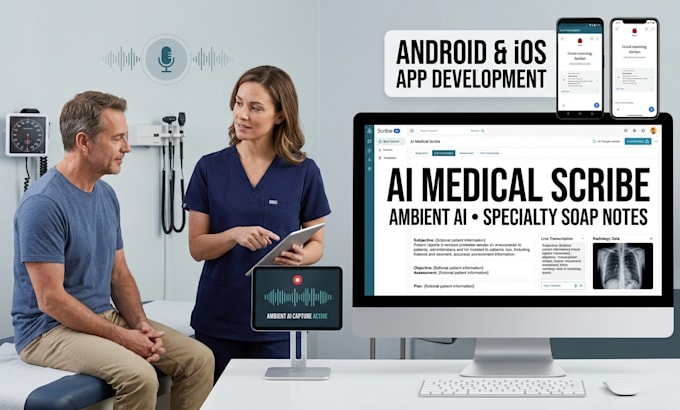 do ai medical scribe app development ambient specialty soap note andriod ios app