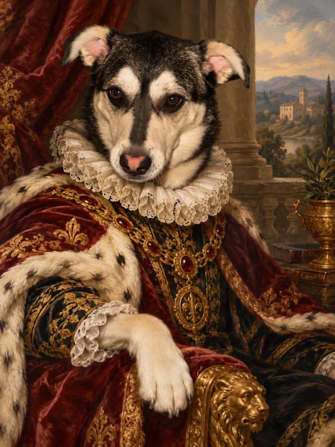 turn your pet into a painting