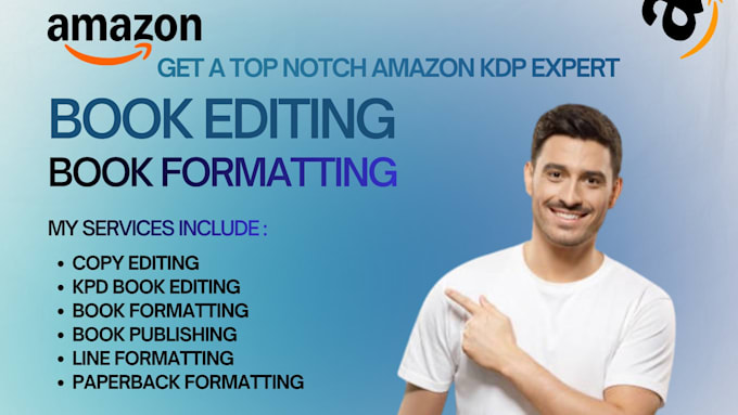 book formatting, book editing, amazon KDP paperback