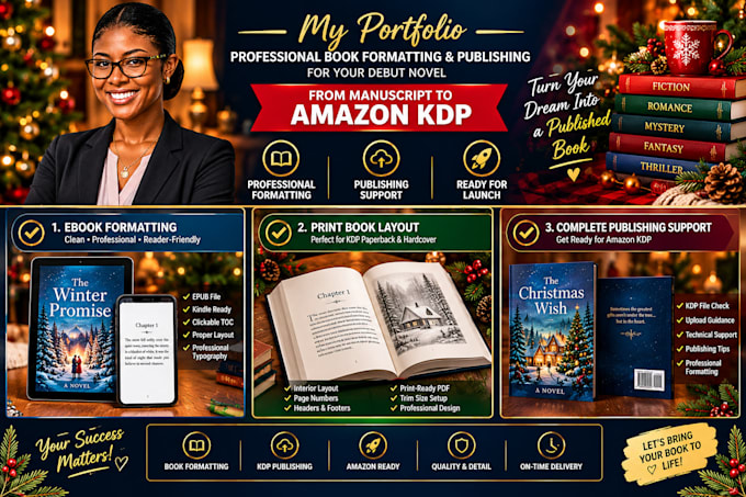 format, publish and launch your debut novel before christmas