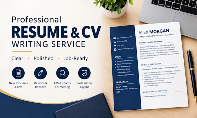 edit and proofread your resume or CV
