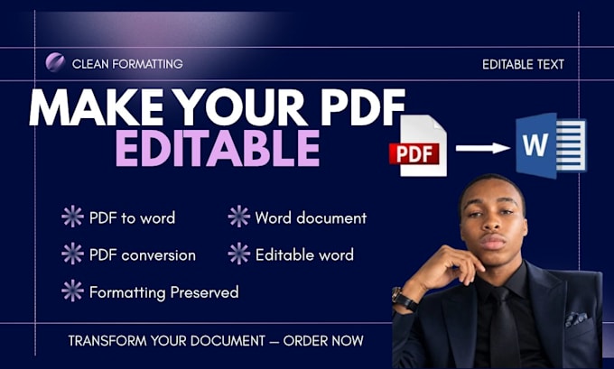 convert PDF to editable word with accurate formatting