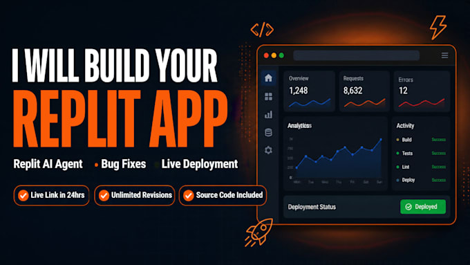 build your replit app, fix replit ai agent bugs and deploy live
