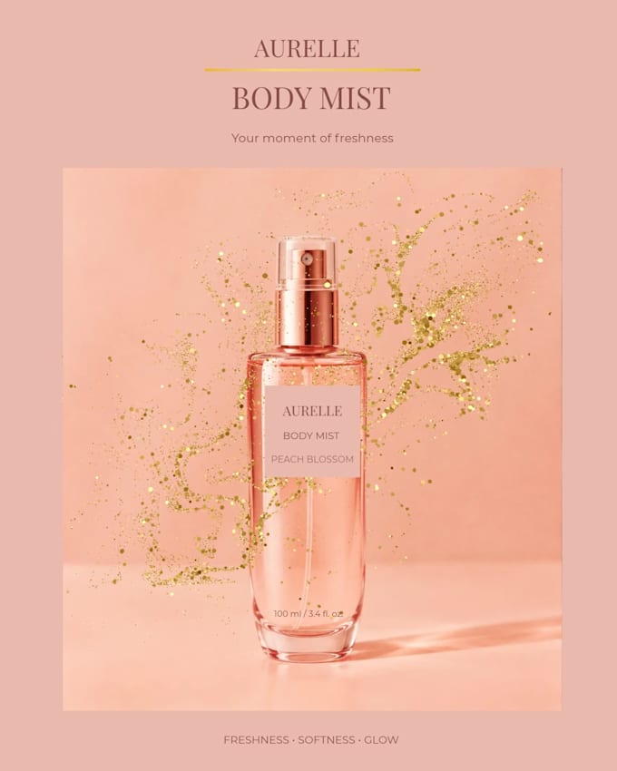 beauty and cosmetics advertising design in canva