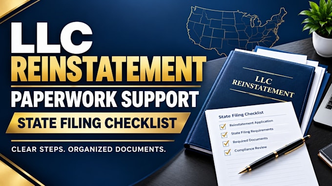 help prepare llc reinstatement paperwork and state filing checklists
