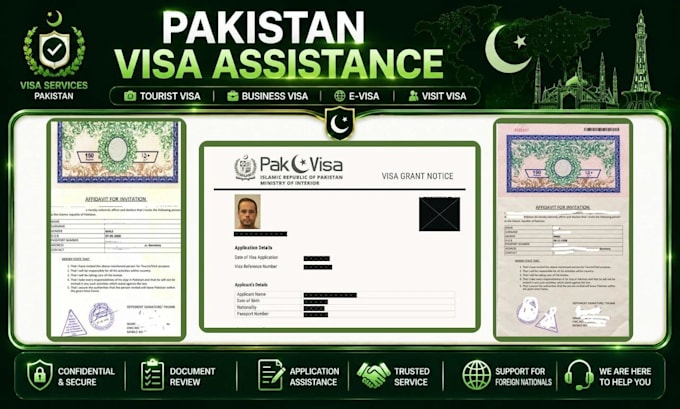 assist with your pakistani online visa application