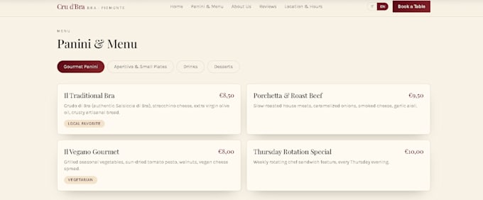 create a mobile friendly bilingual website for your restaurant with reservation