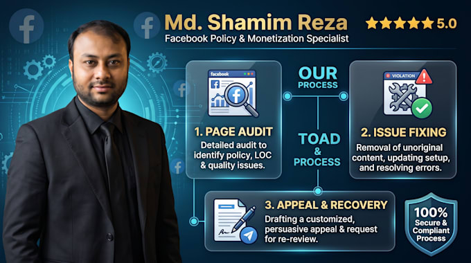 fix facebook monetization policy issues and page quality violations