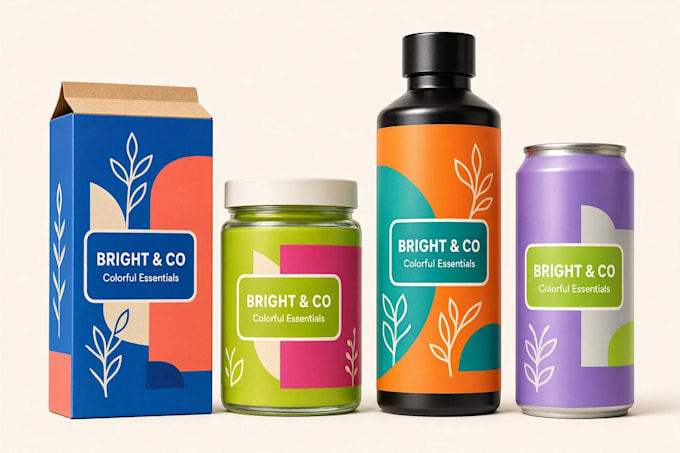 do product packaging and beverage can label design