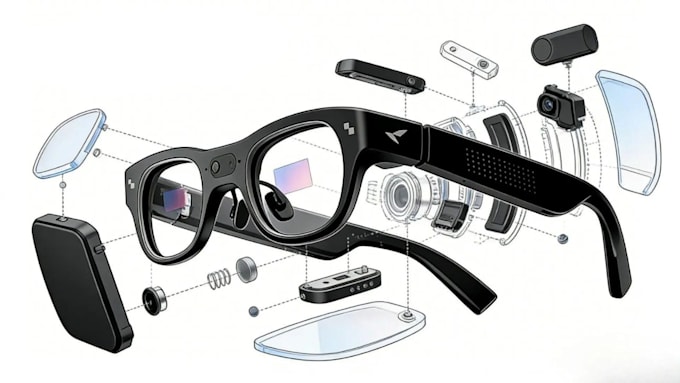 develop ai smart glasses with ar, VR and iot hardware