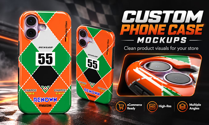 create premium product mockups and ecommerce visuals