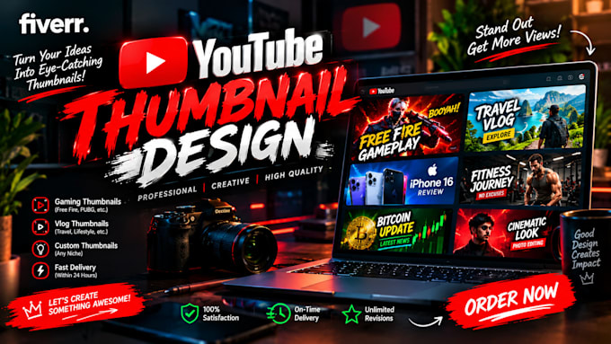 design eye catching youtube thumbnails that get attention